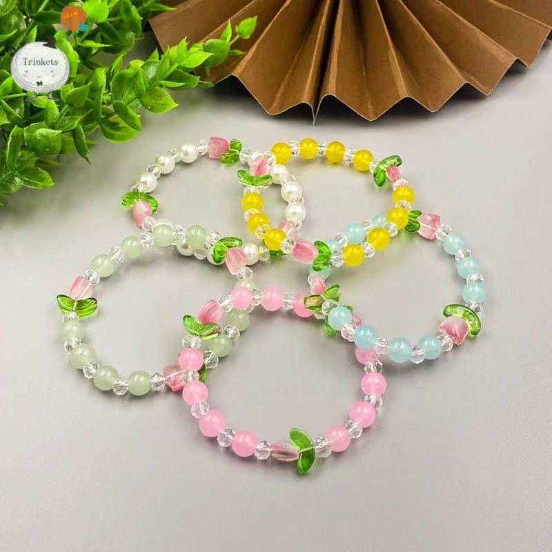 1pc tulip beaded bracelet