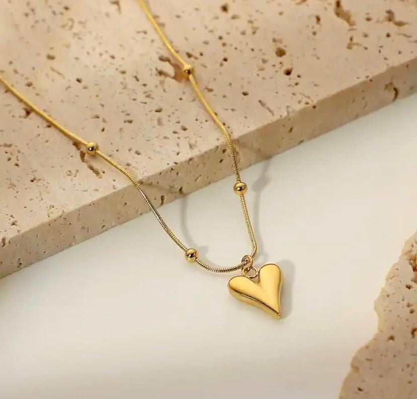 Stainless heart pendant