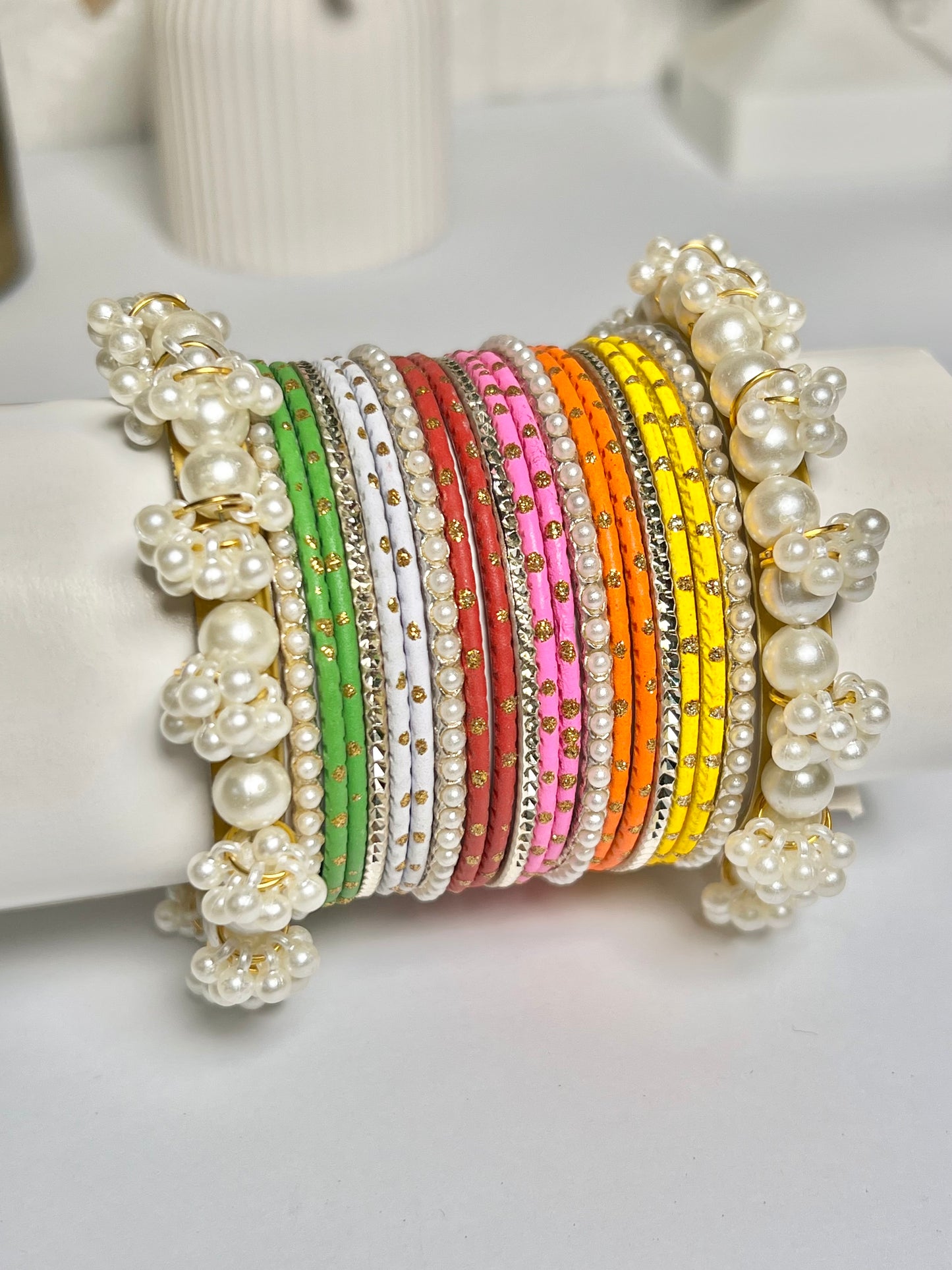 Beautiful metal bangles set (1 set)