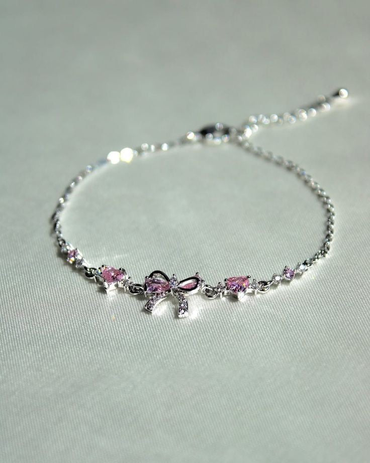 Minimal trendy stainless zircon bracelet