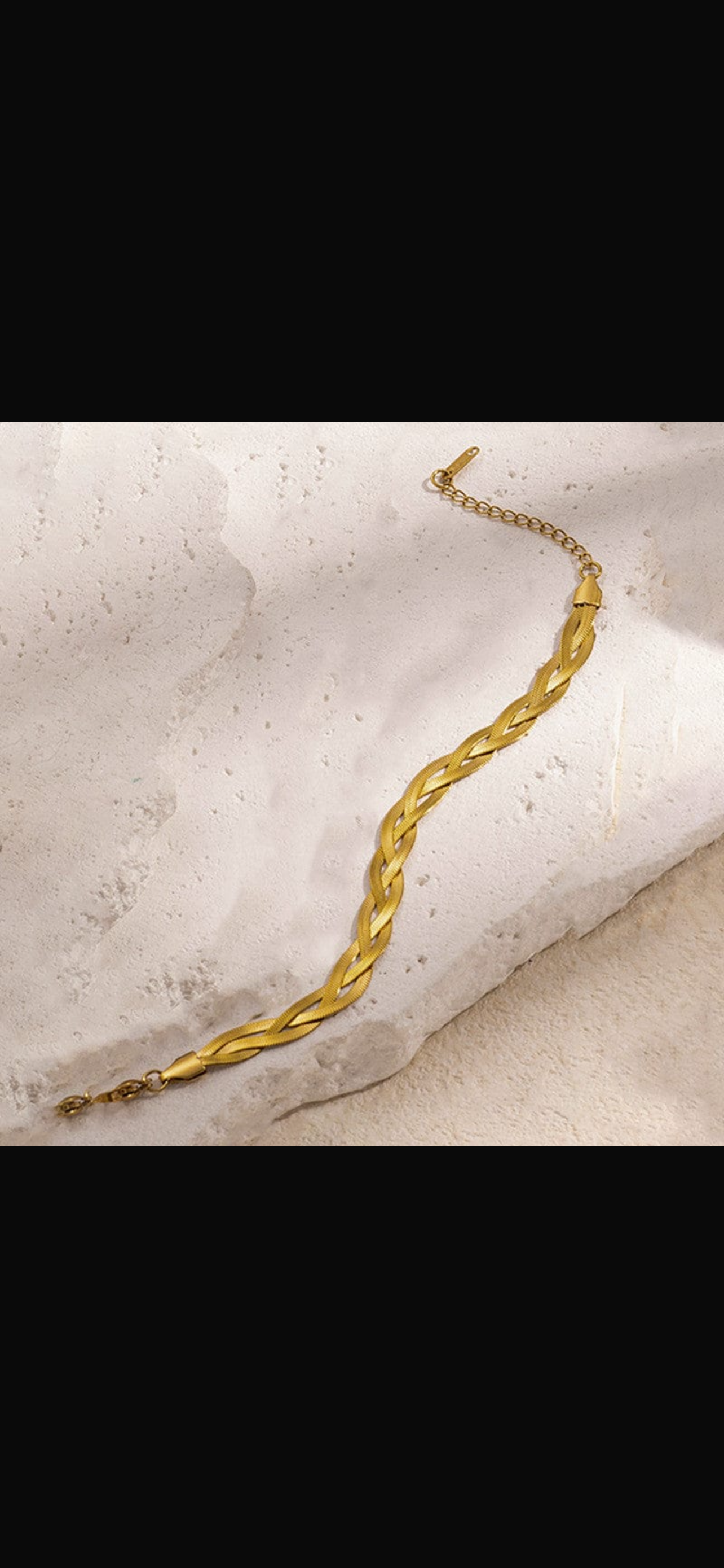 Stainless steel braided chain bracelet