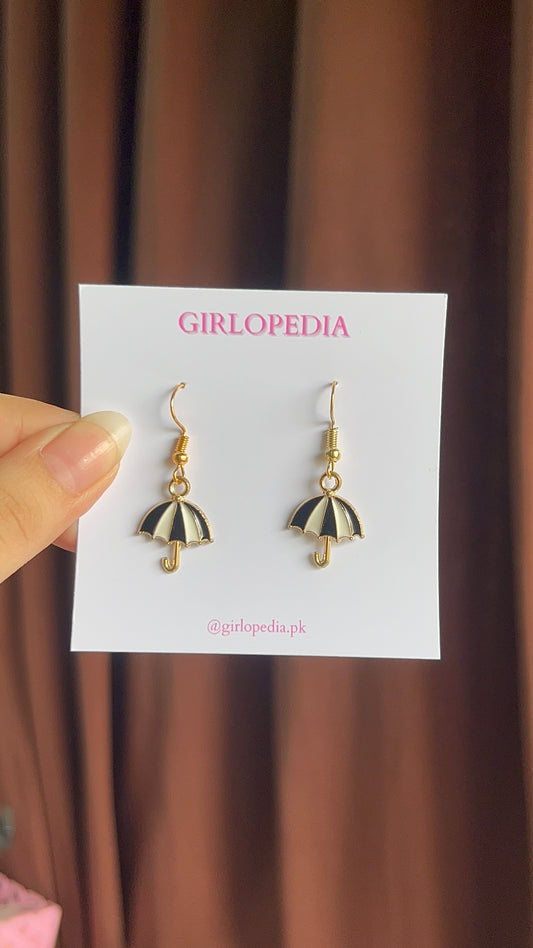 Cute black Umbrella earrings