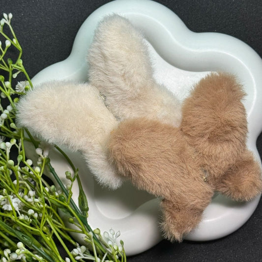 Butterfly Fur claw clip