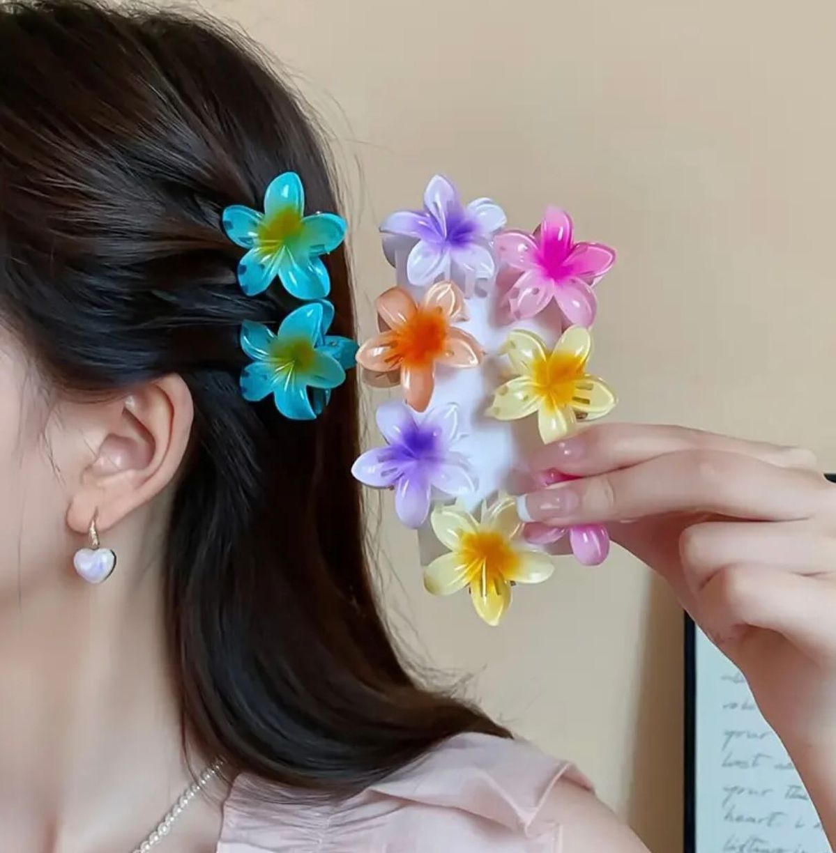 Flower Claw clip