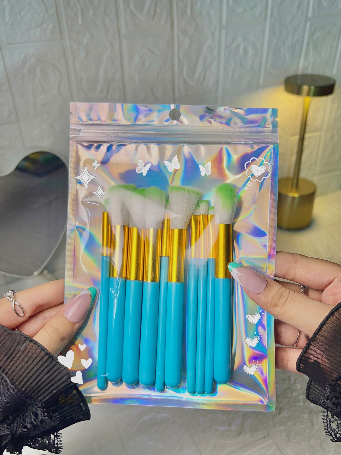 10pcs makeup brushes set