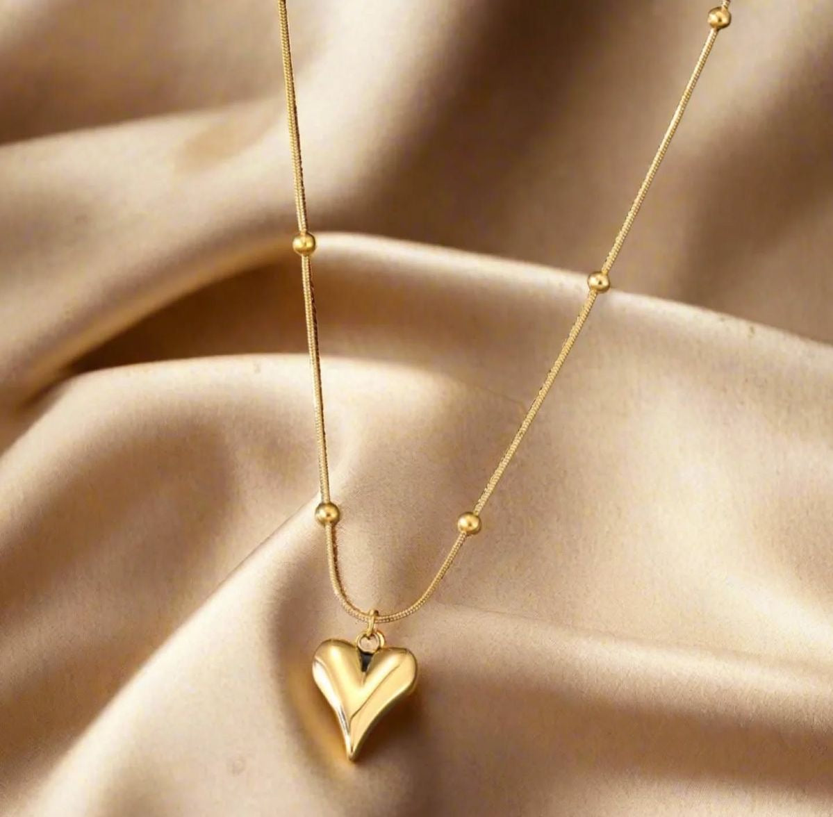 Stainless heart pendant