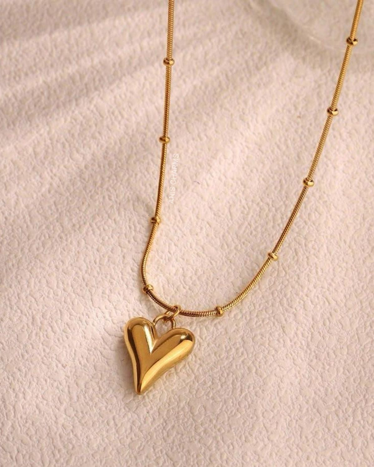 Stainless heart pendant