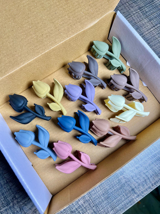 Tulip matte claw clip