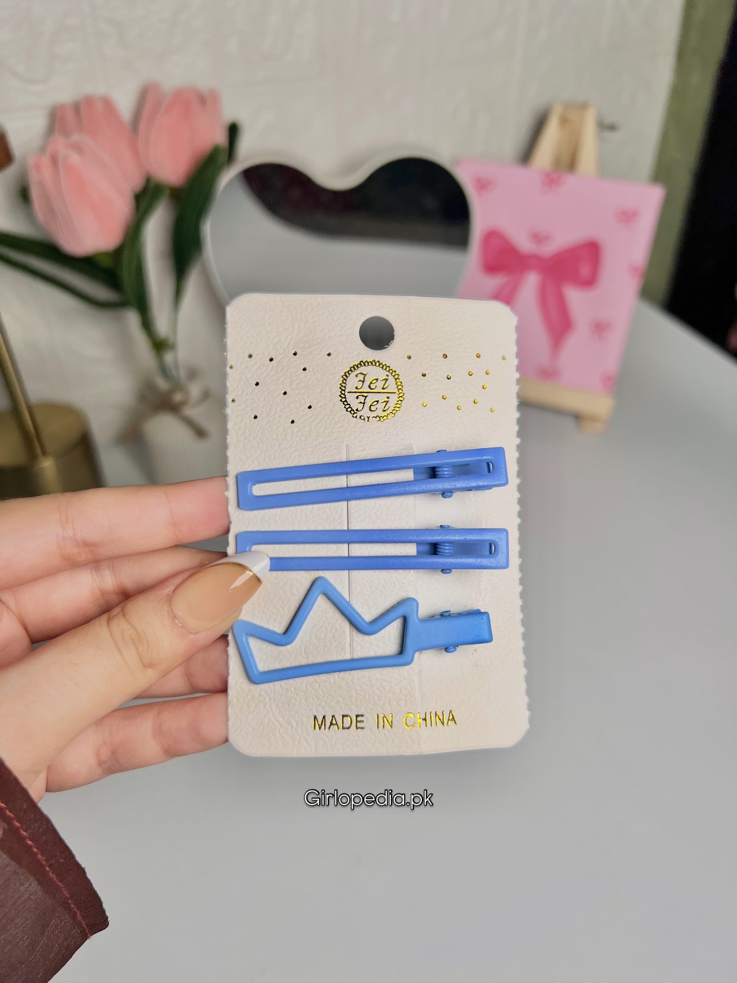 Cute metal clips card
