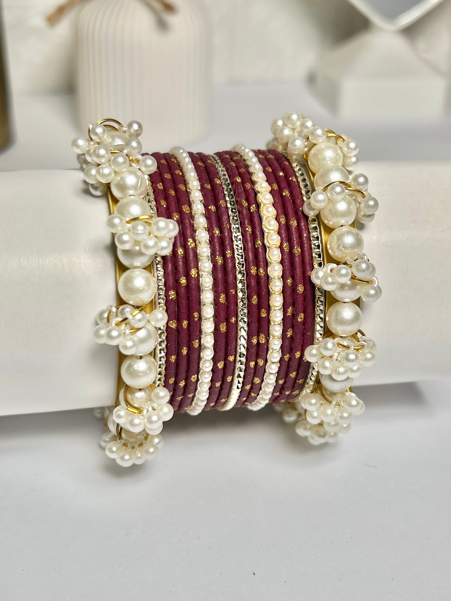 Beautiful metal bangles set (1 set)