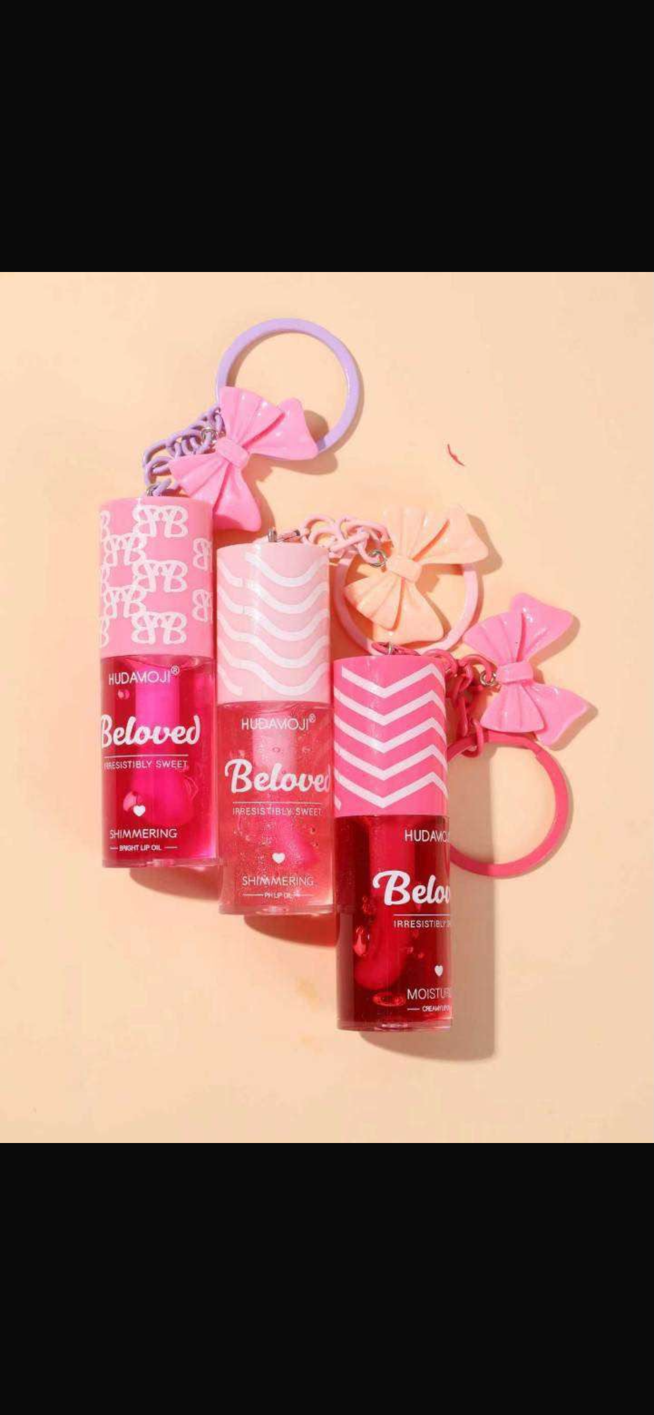 Cute bow keychain lipoil, lipoil keychain gloss cute lipstain high quality gloss