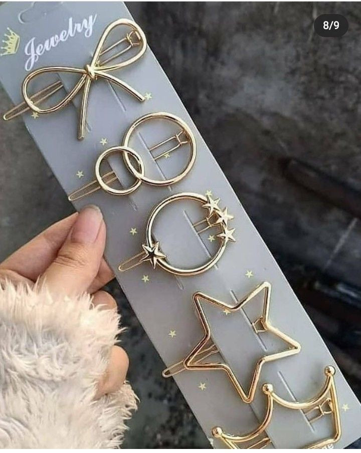 Trendy metal hair clip (1 clip)