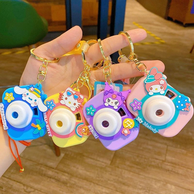 Camera projector keychain
