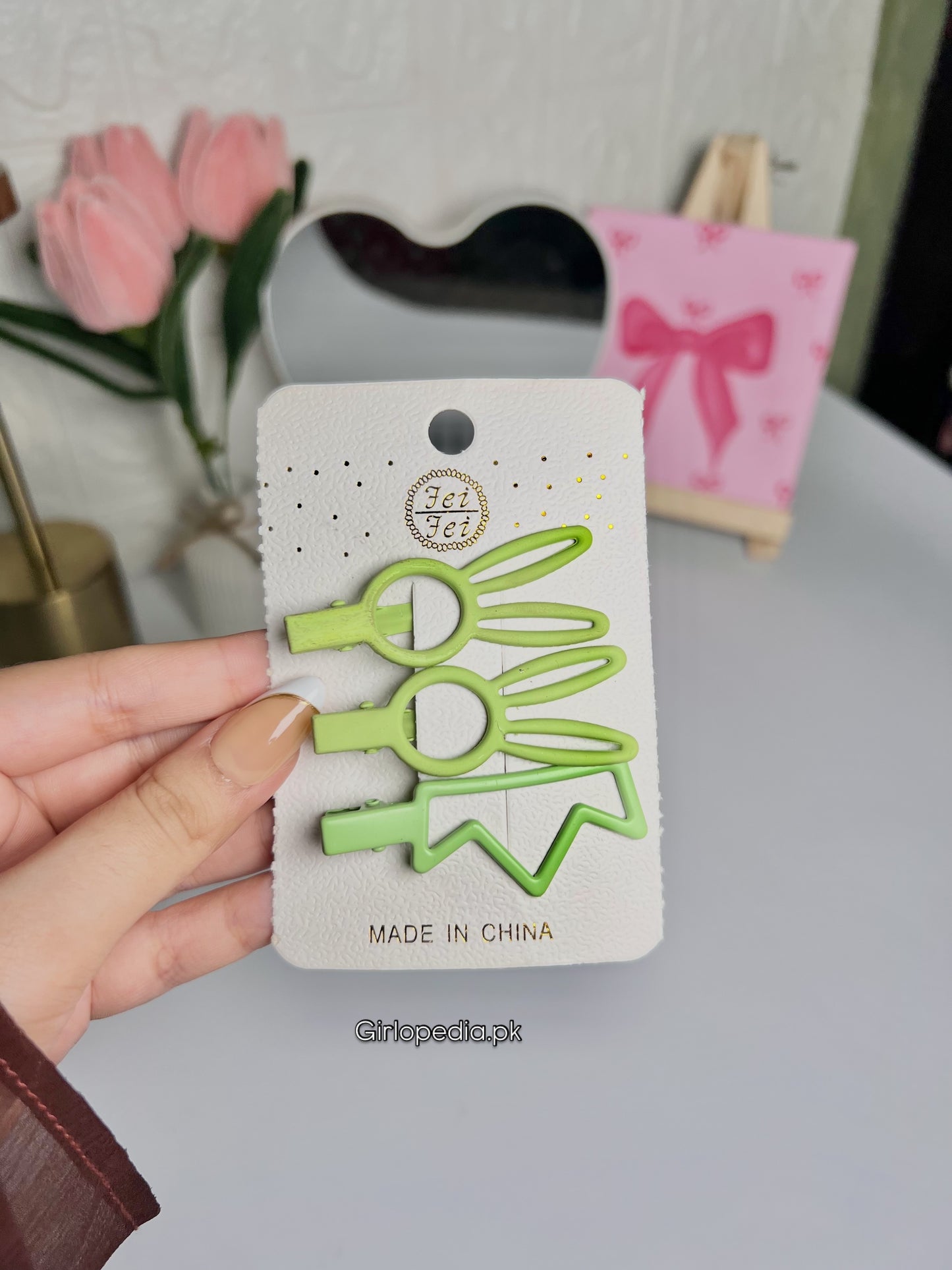 Cute metal clips card