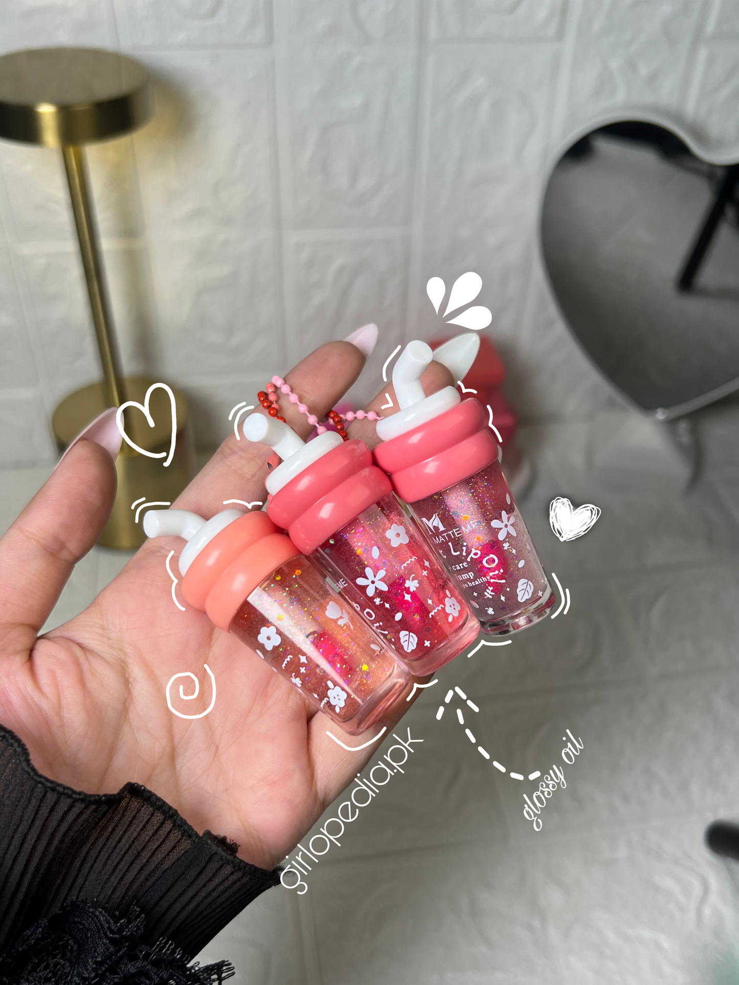 Cute lipoil keychain