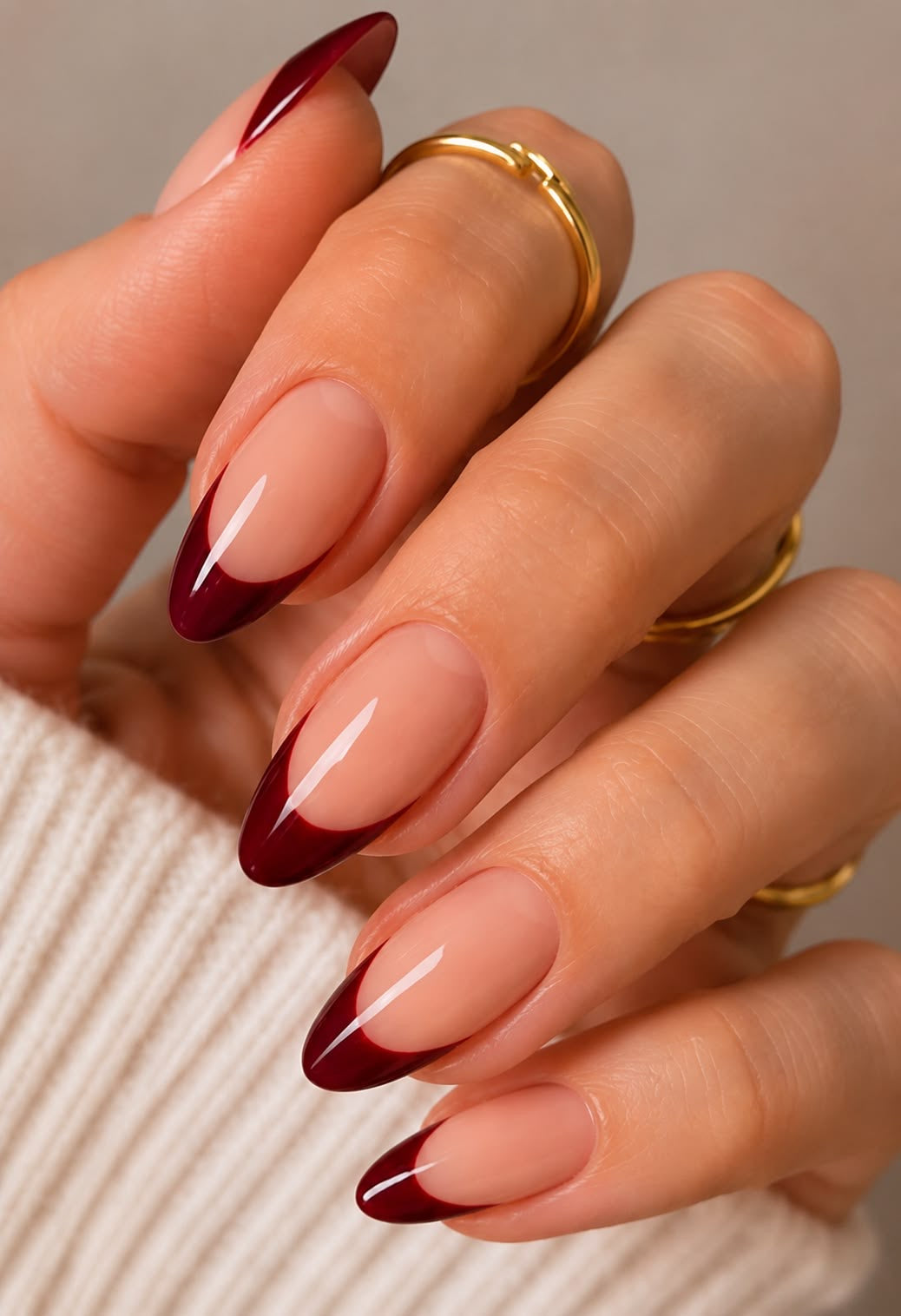 24pcs red manicure french nail set with free nail sticker tabs