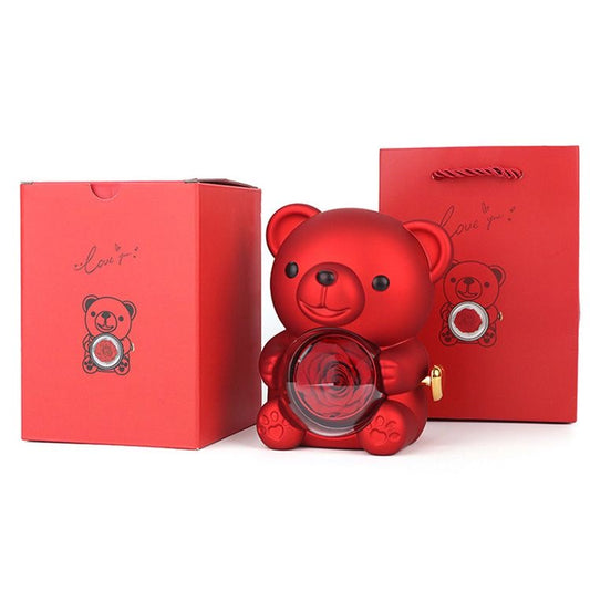 Cute anniversary/birthday gift teddy bear with inside gift (pendant)