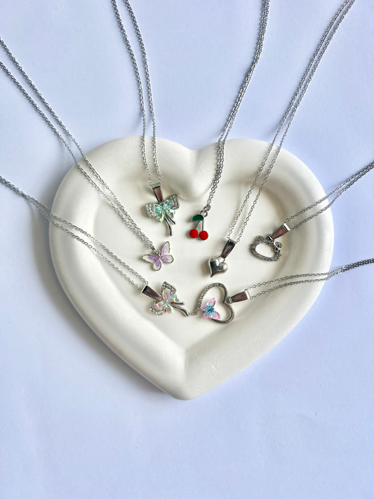 Random stainless steel pendant