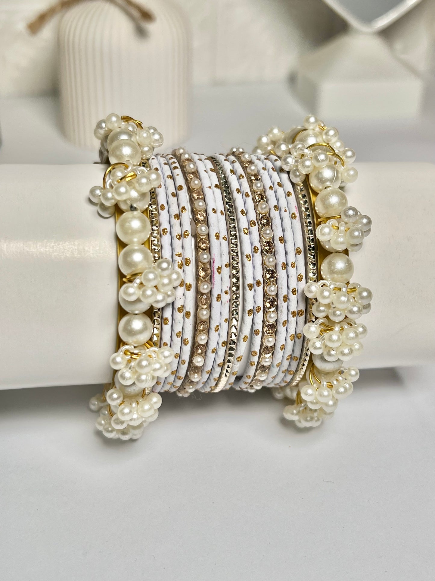 Beautiful metal bangles set (1 set)