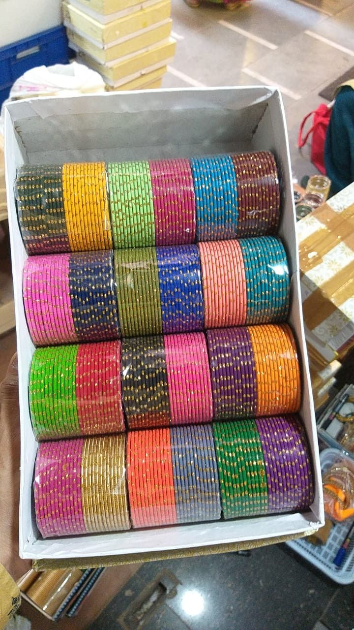 Steel Bangles Rapper Metal bangles (1 dozen) – Girlopedia.shop
