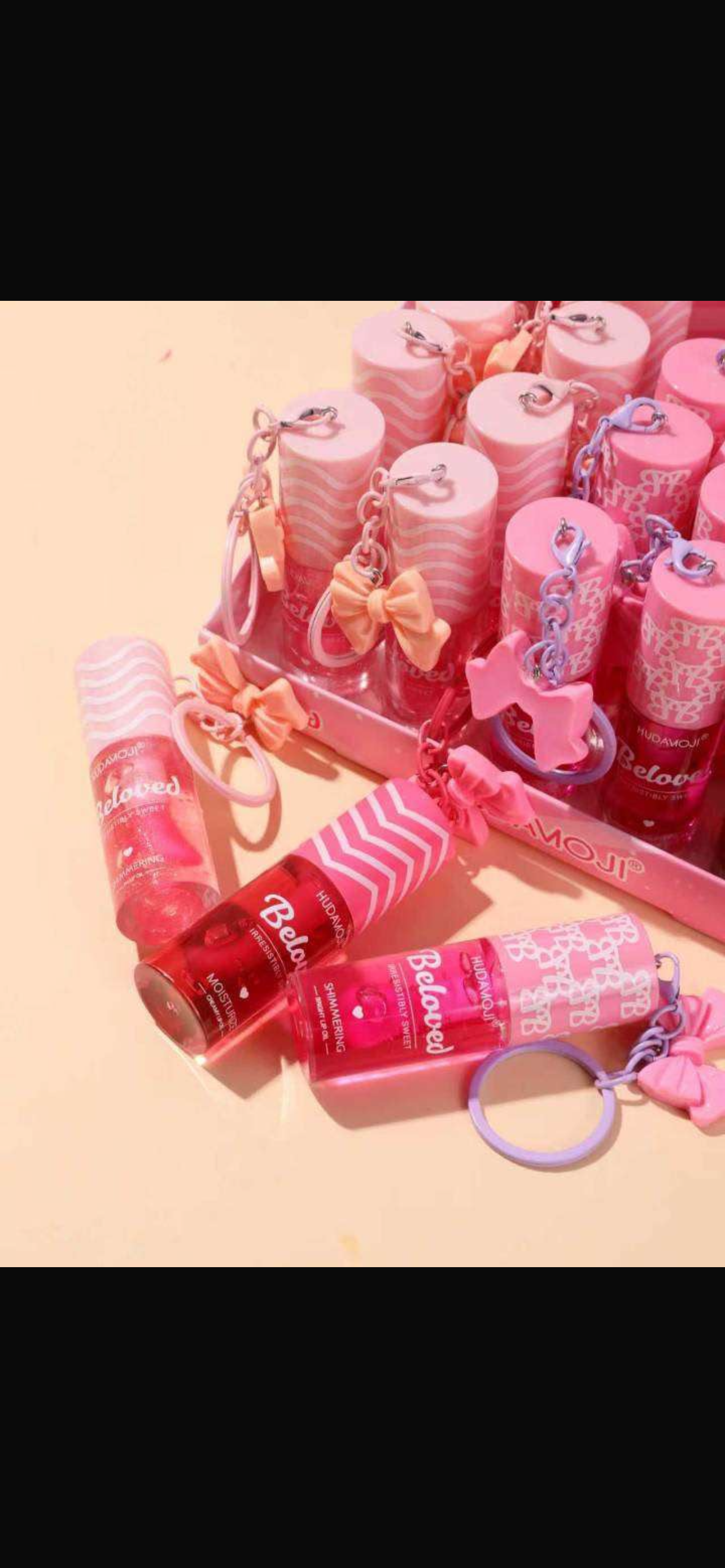 Cute bow keychain lipoil, lipoil keychain gloss cute lipstain high quality gloss