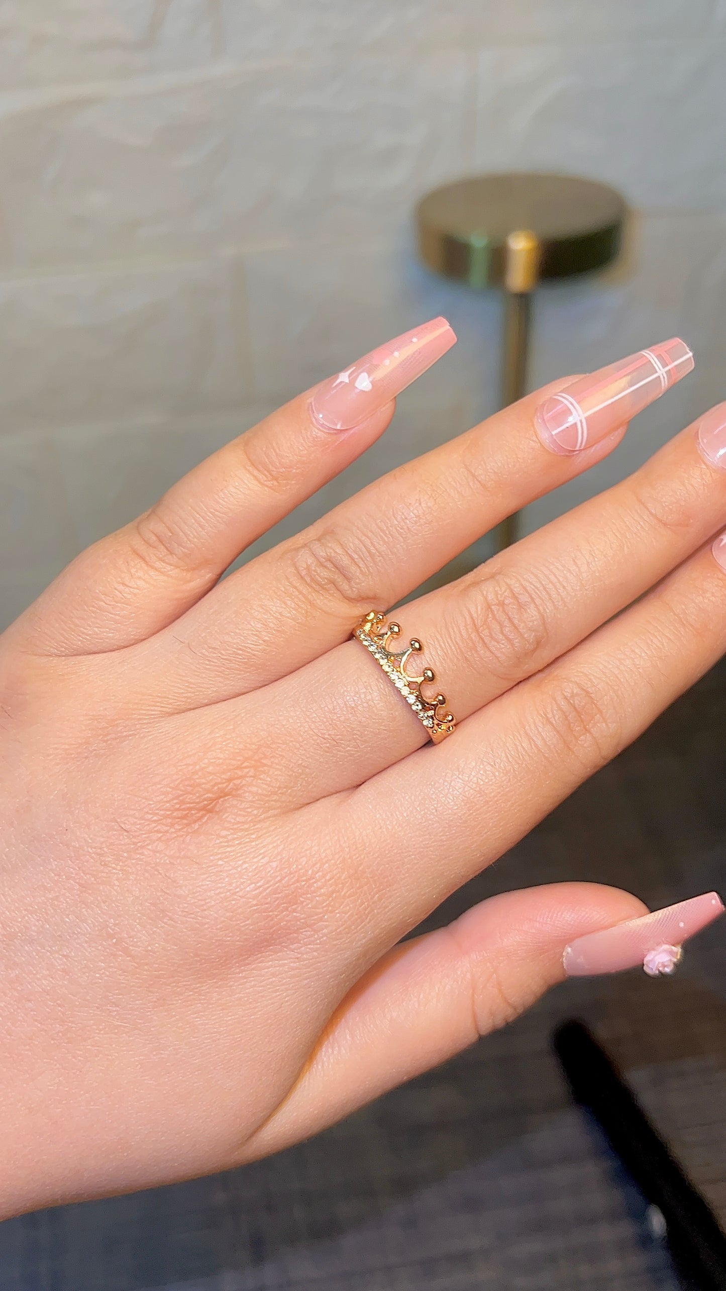 Stainless crown ring