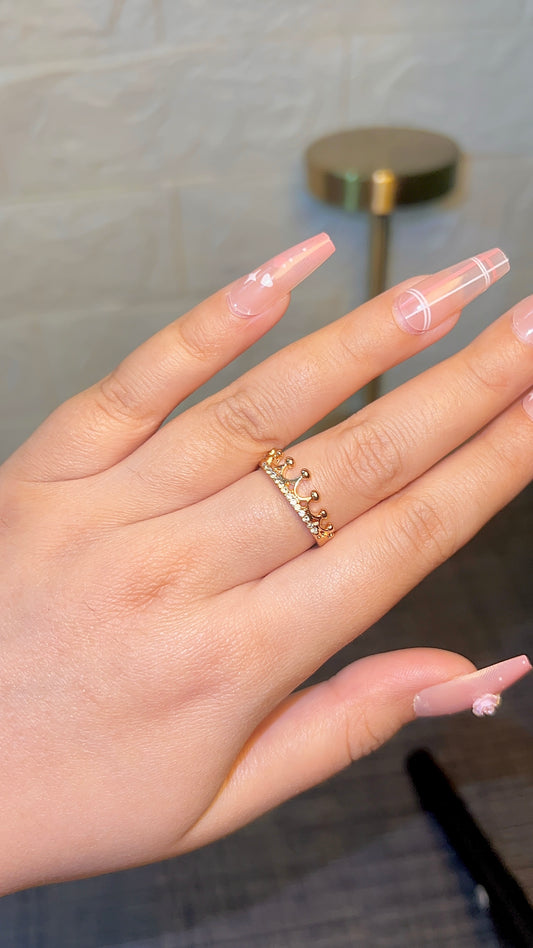 Stainless crown ring