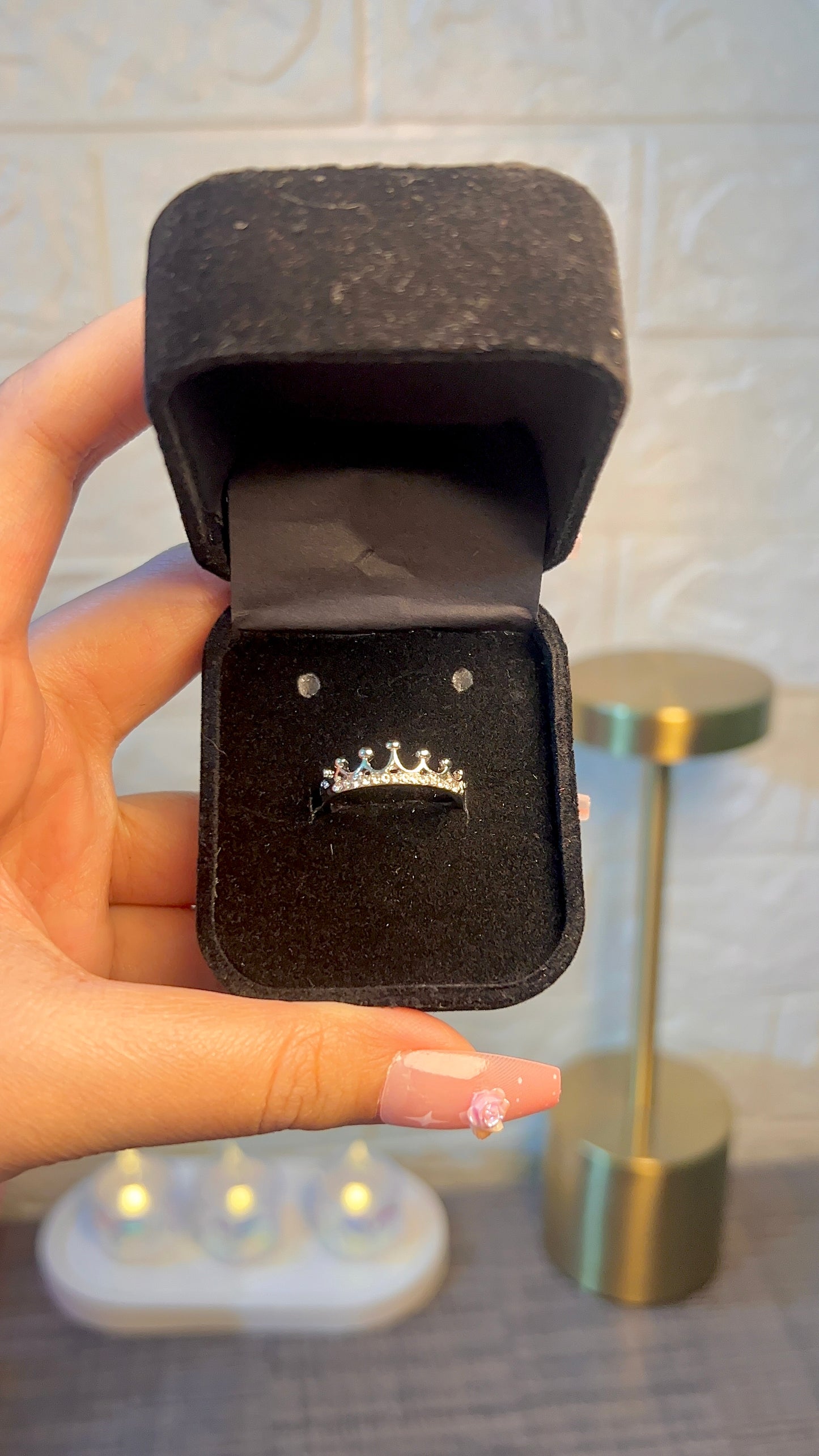 Stainless crown ring