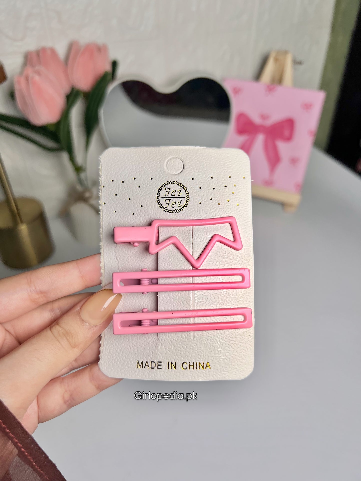 Cute metal clips card