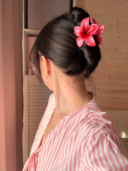 Large size flower claw clip