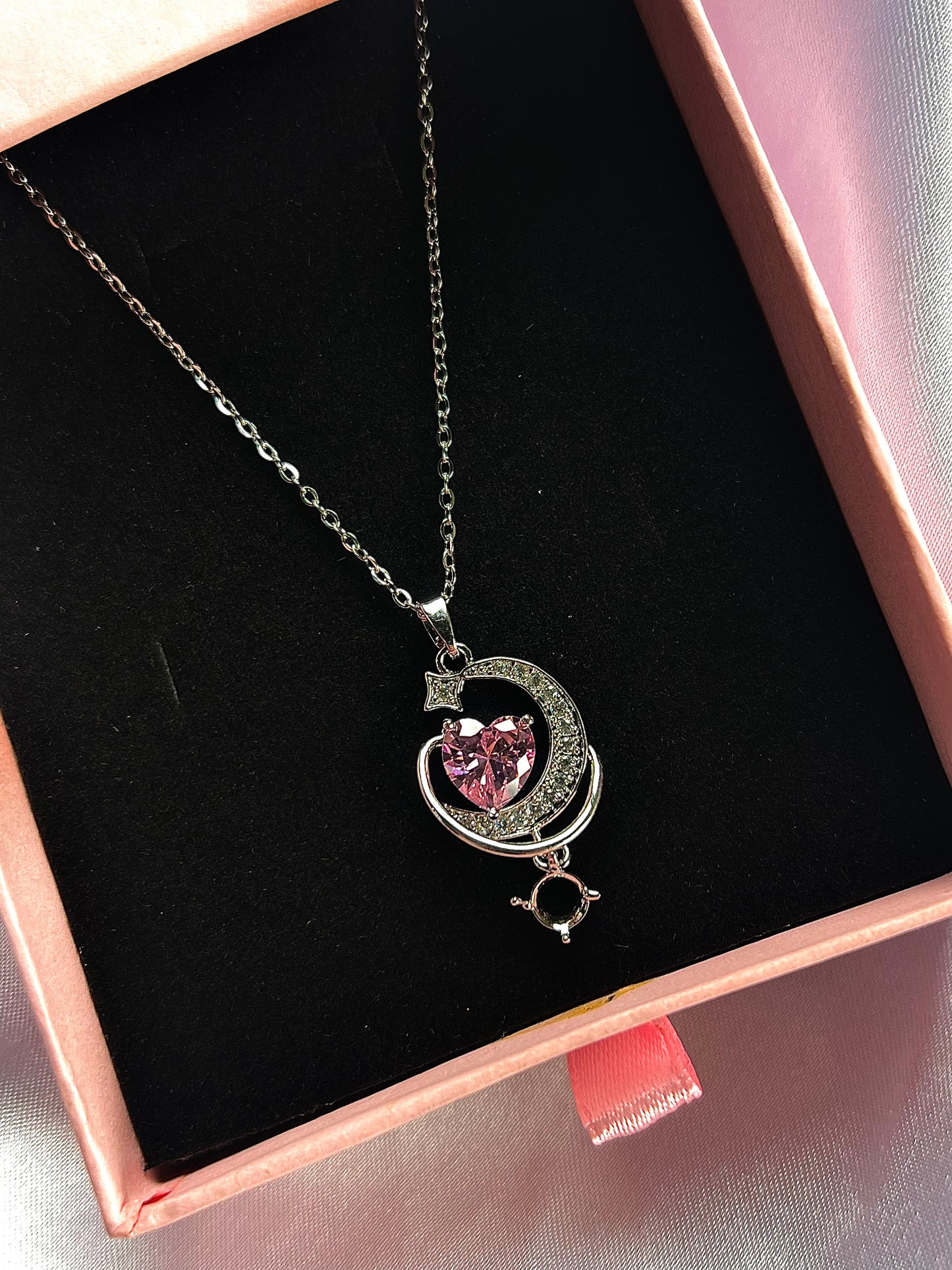 Fairy heart pendant stainless steel anti tarnish locket