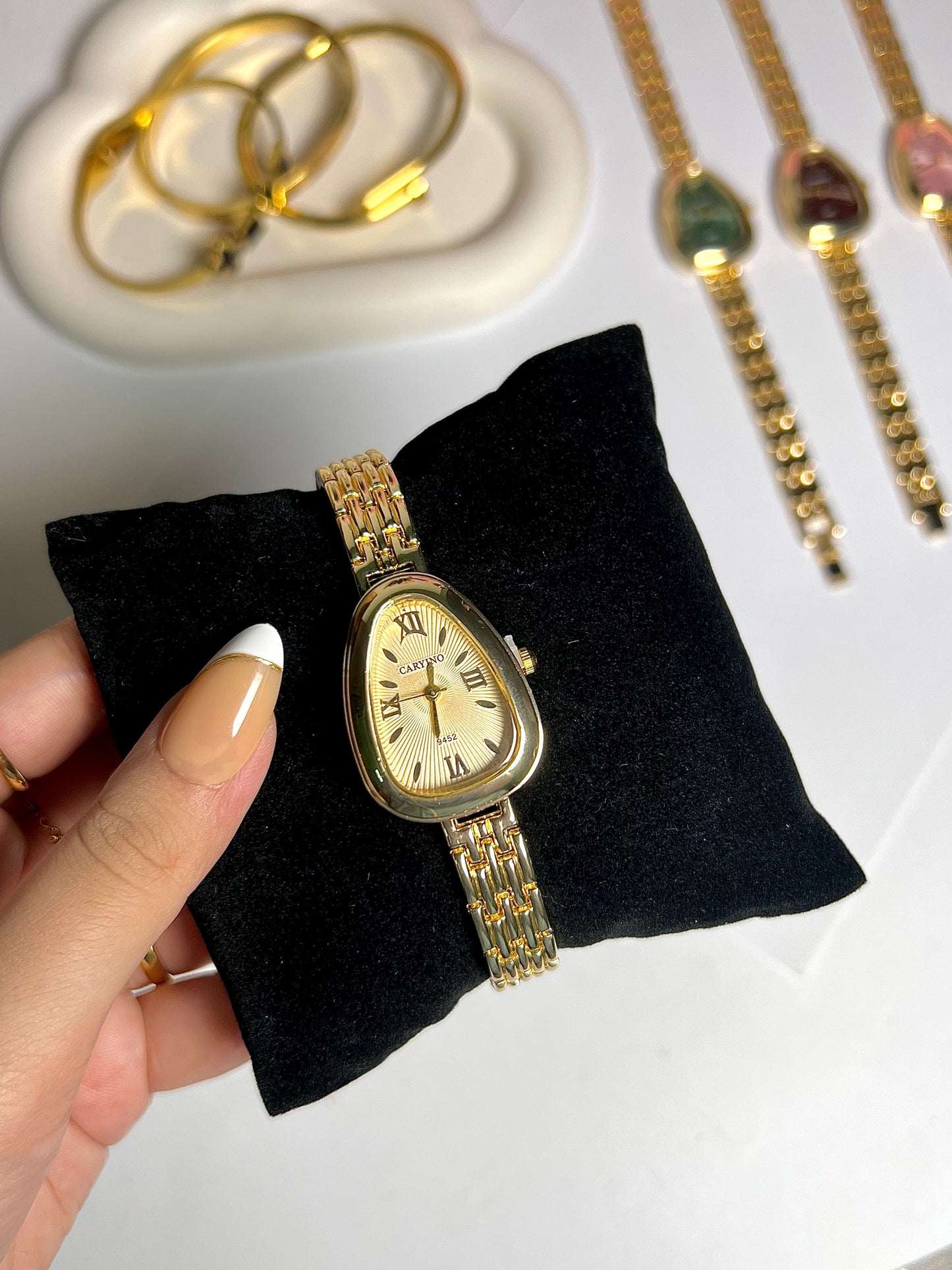 CARYINO elegant stainless watch for women