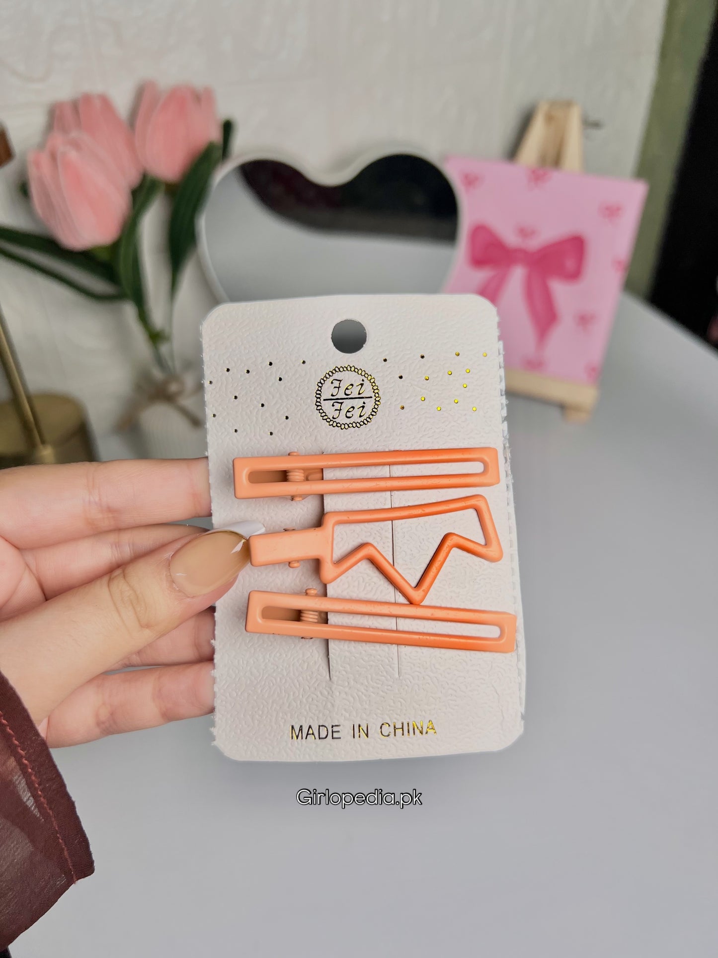 Cute metal clips card
