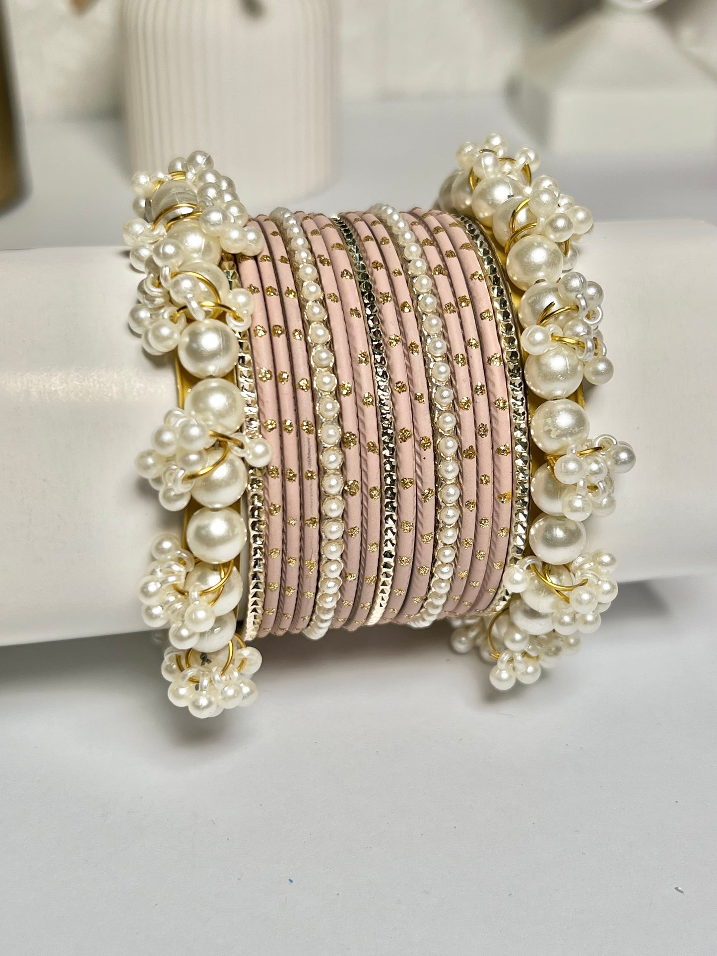 Beautiful metal bangles set (1 set)