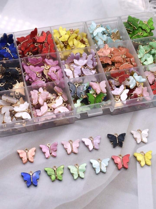 10pcs butterfly charm
