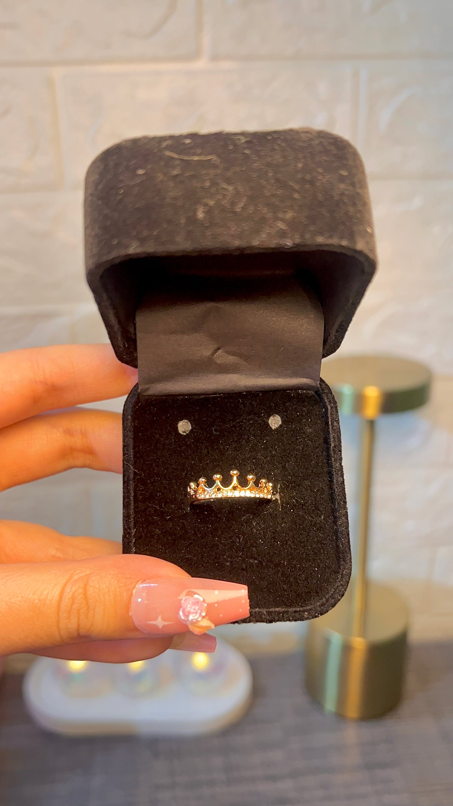 Stainless crown ring