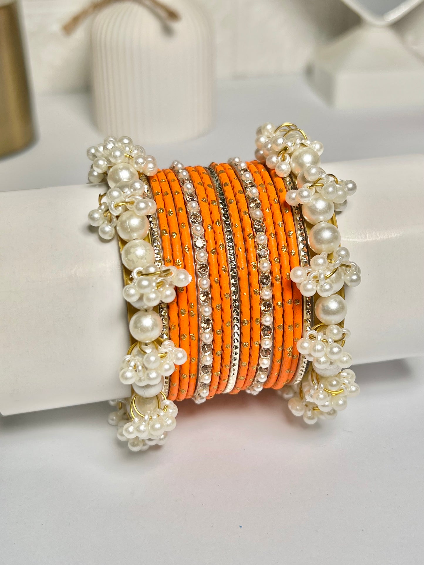 Beautiful metal bangles set (1 set)