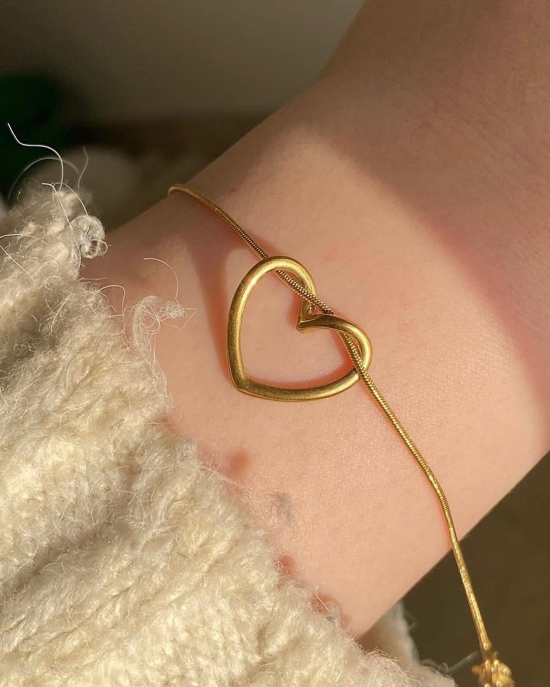 Heart bracelet stainless steel high quality anti tarnish