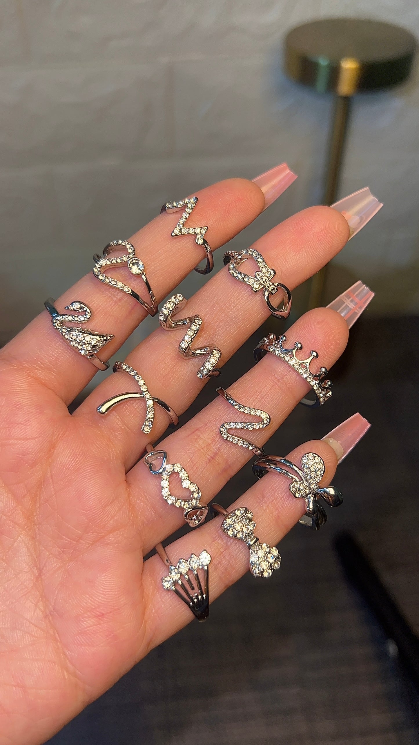 Random design stainless ring (1pc)