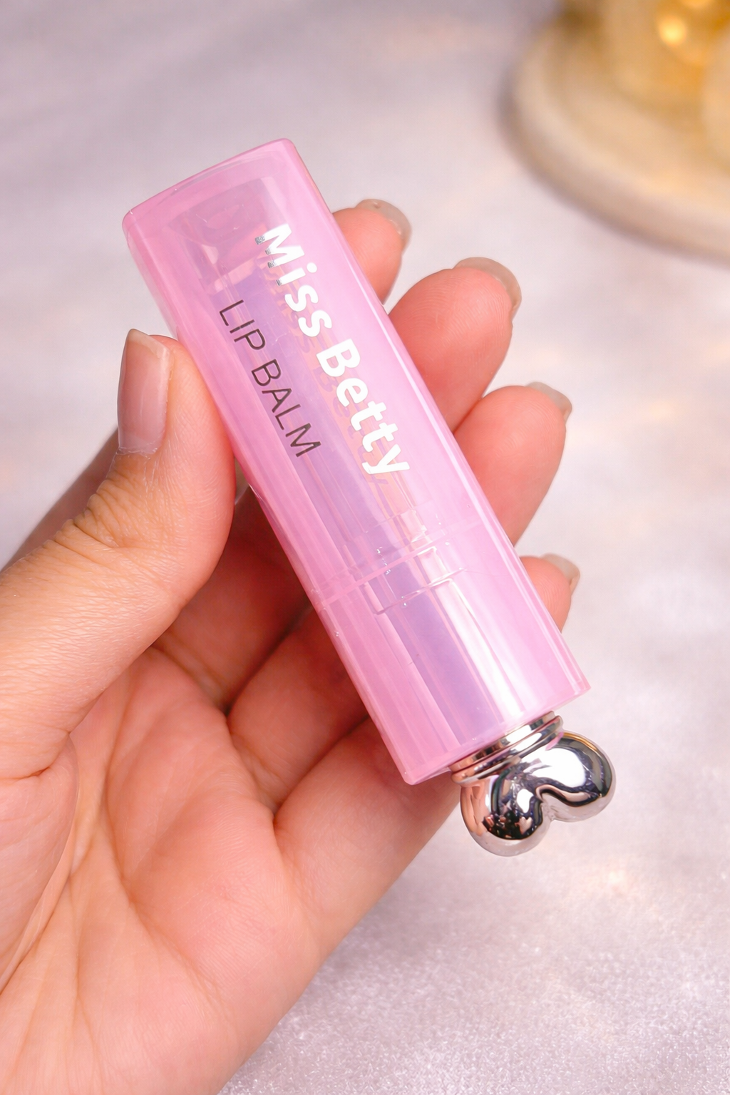 Cute lipbalm with strawberry scent💗✨