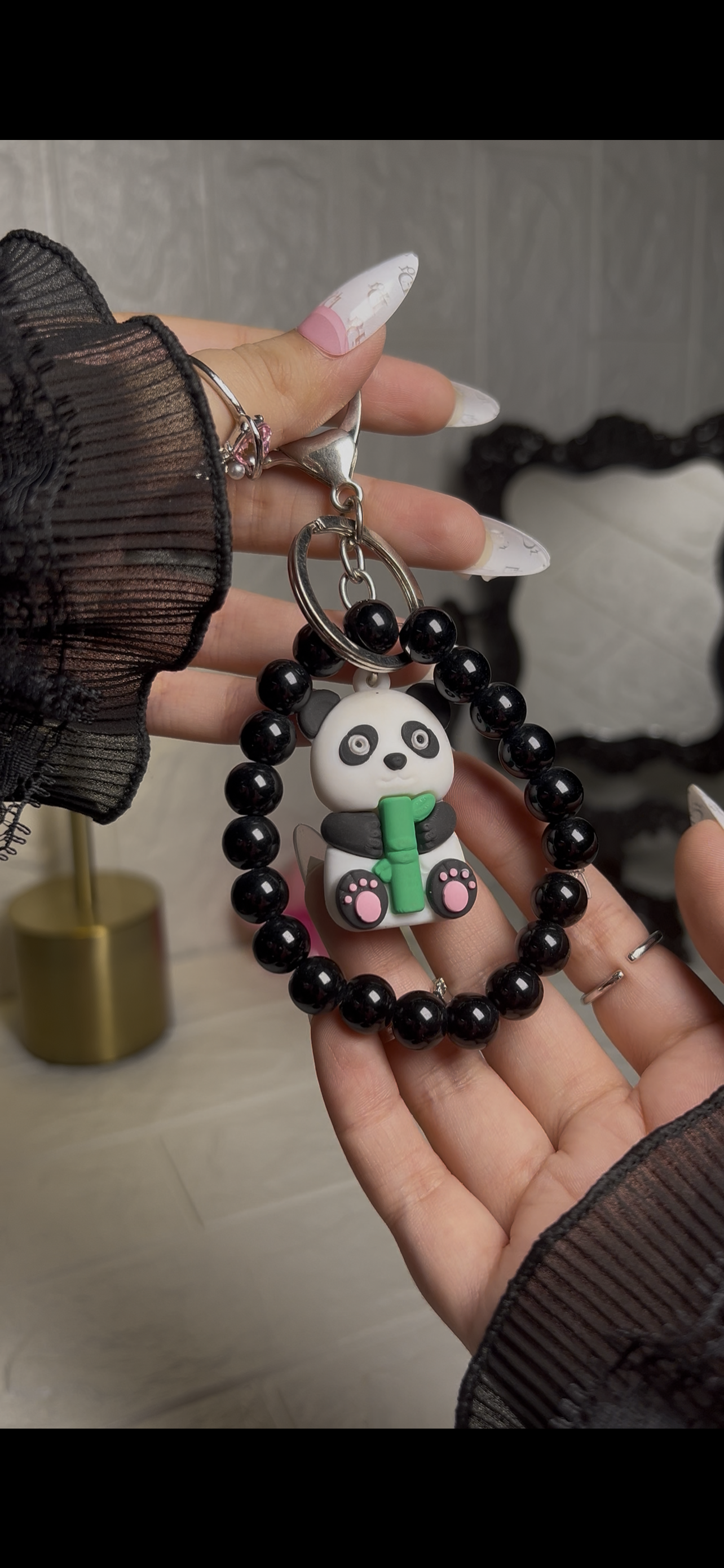 Panda keychain