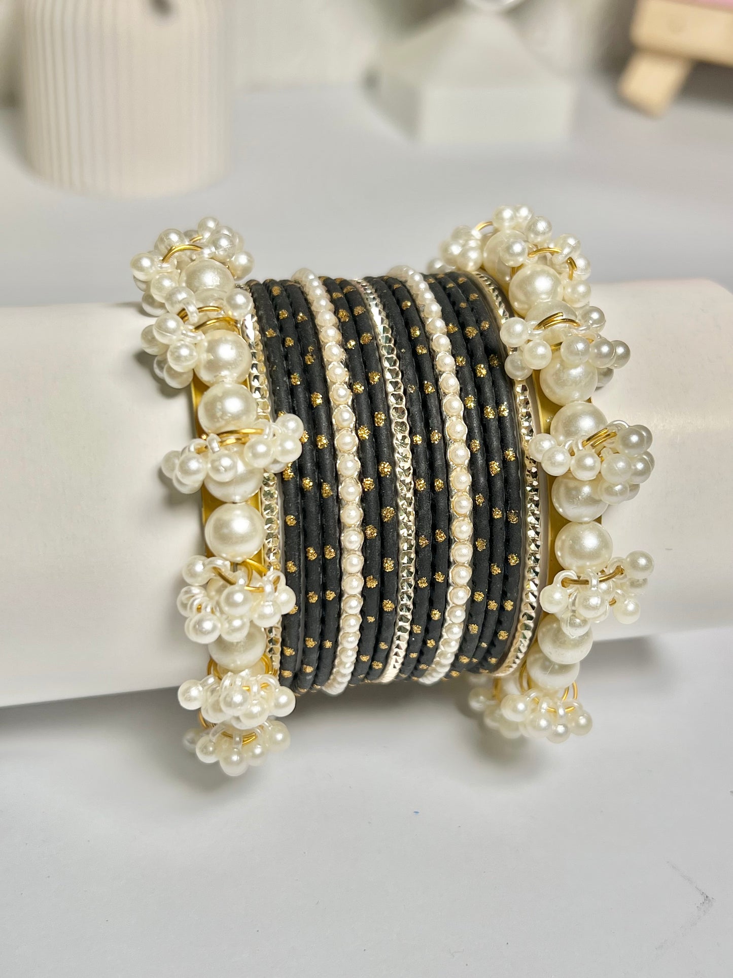 Beautiful metal bangles set (1 set)
