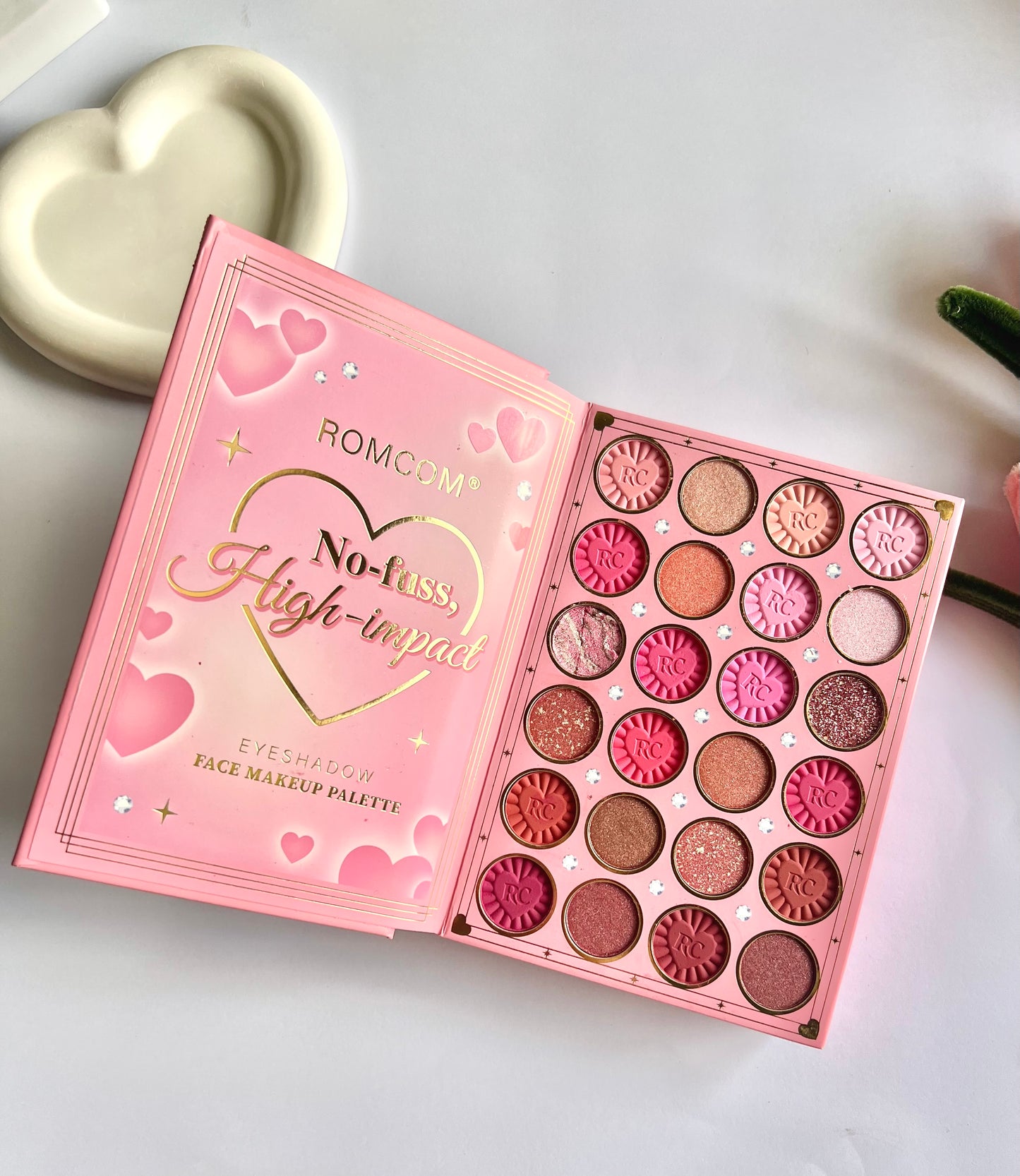 Romcom makeup book palette