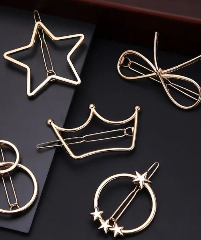 Trendy metal hair clip (1 clip)