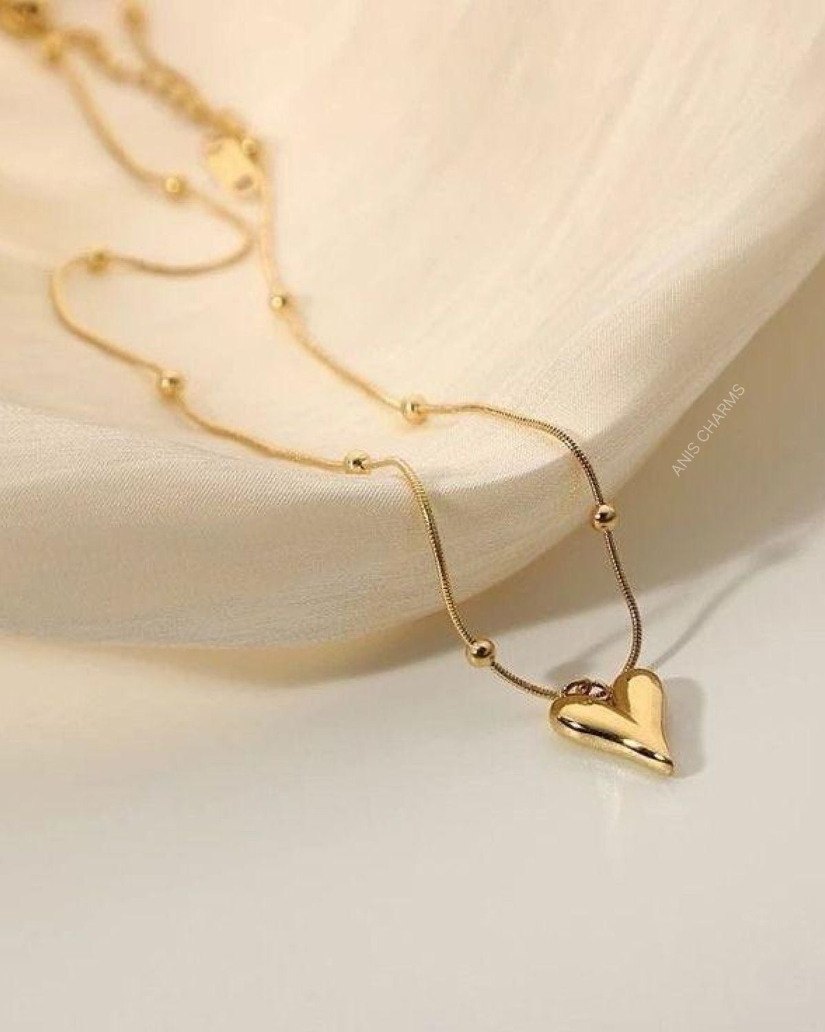 Stainless heart pendant