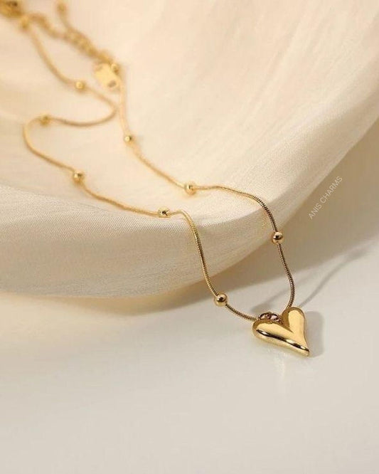 Stainless heart pendant