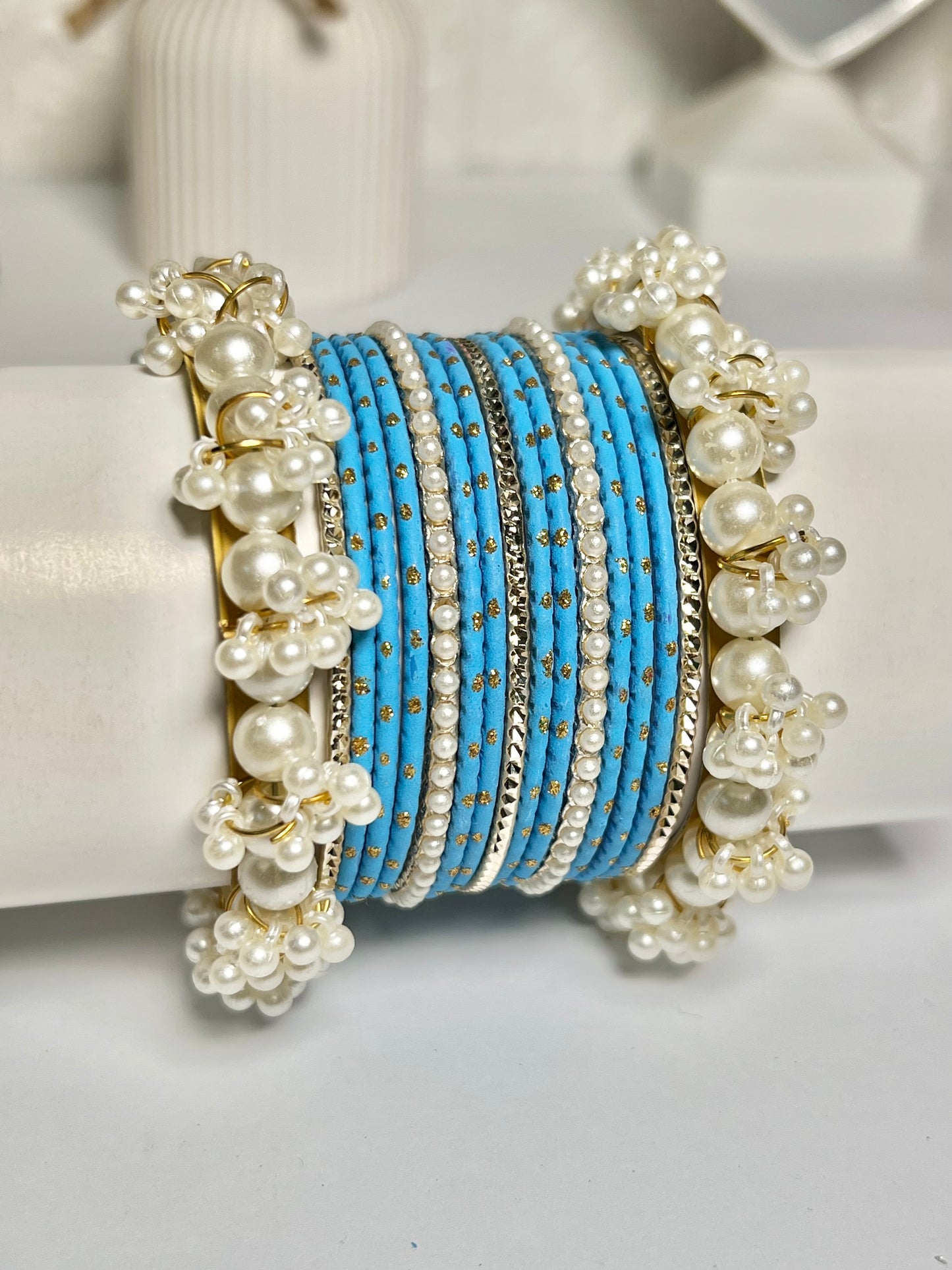 Beautiful metal bangles set (1 set)